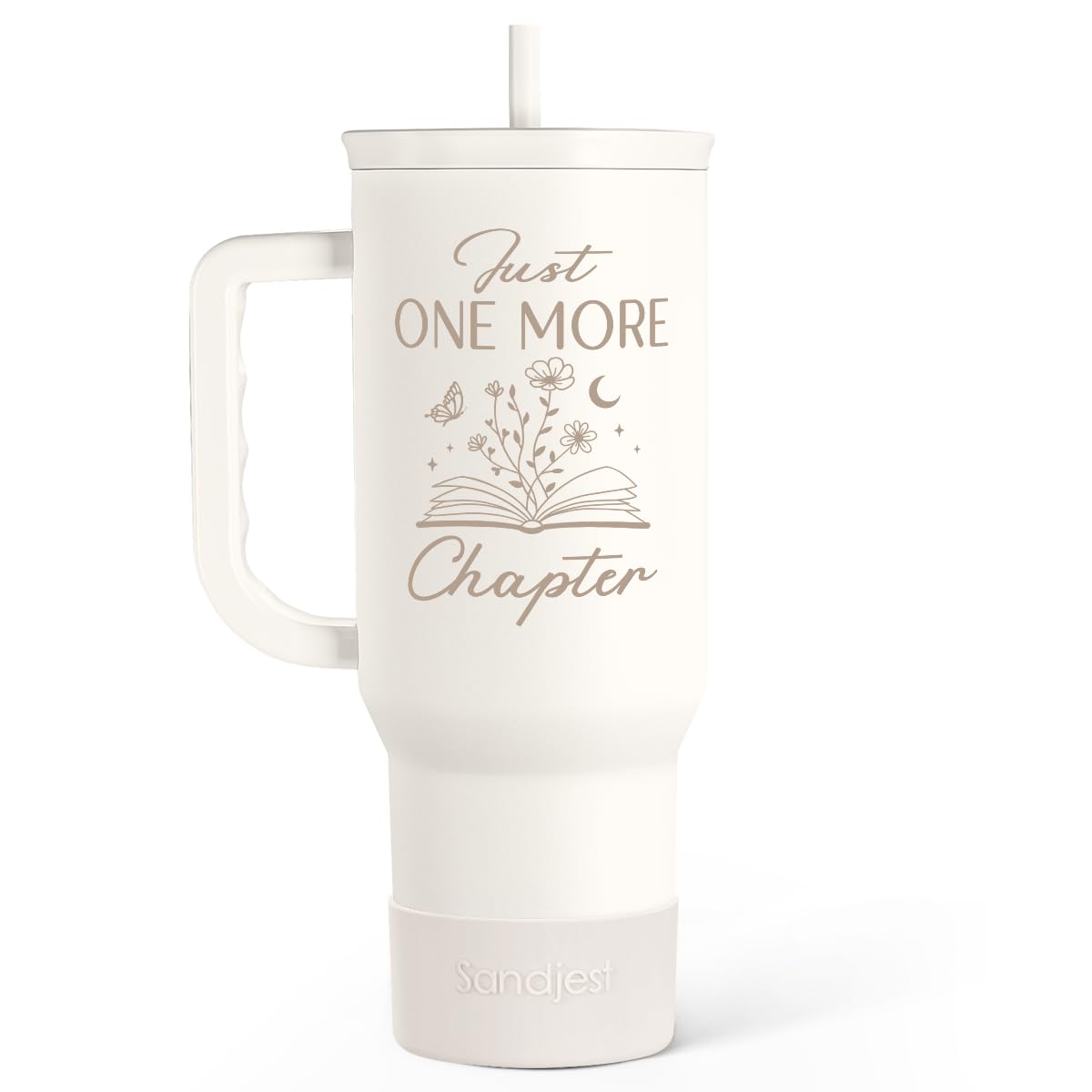 SANDJEST Horse Tumbler with Handle, Insulated Cup Stainless Steel Travel Mug Cup, Gifts for Women Girl, Equestrian Gift for Birthday Christmas, 40oz